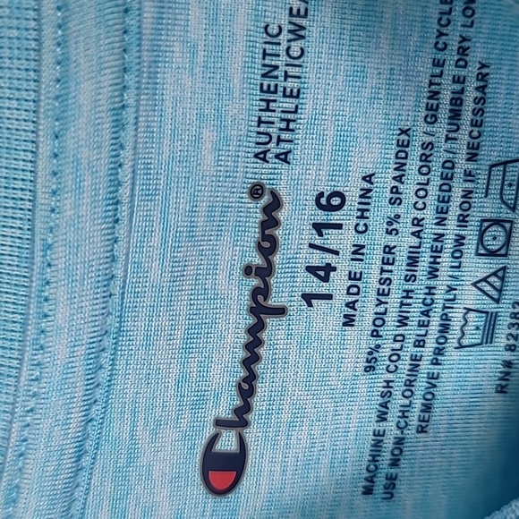 Champion logo t shirt girl's new nwt 14 16 - Picture 4 of 5